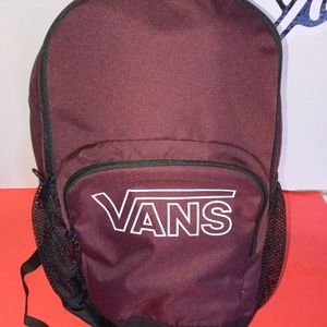 Vans Backpack red plum color